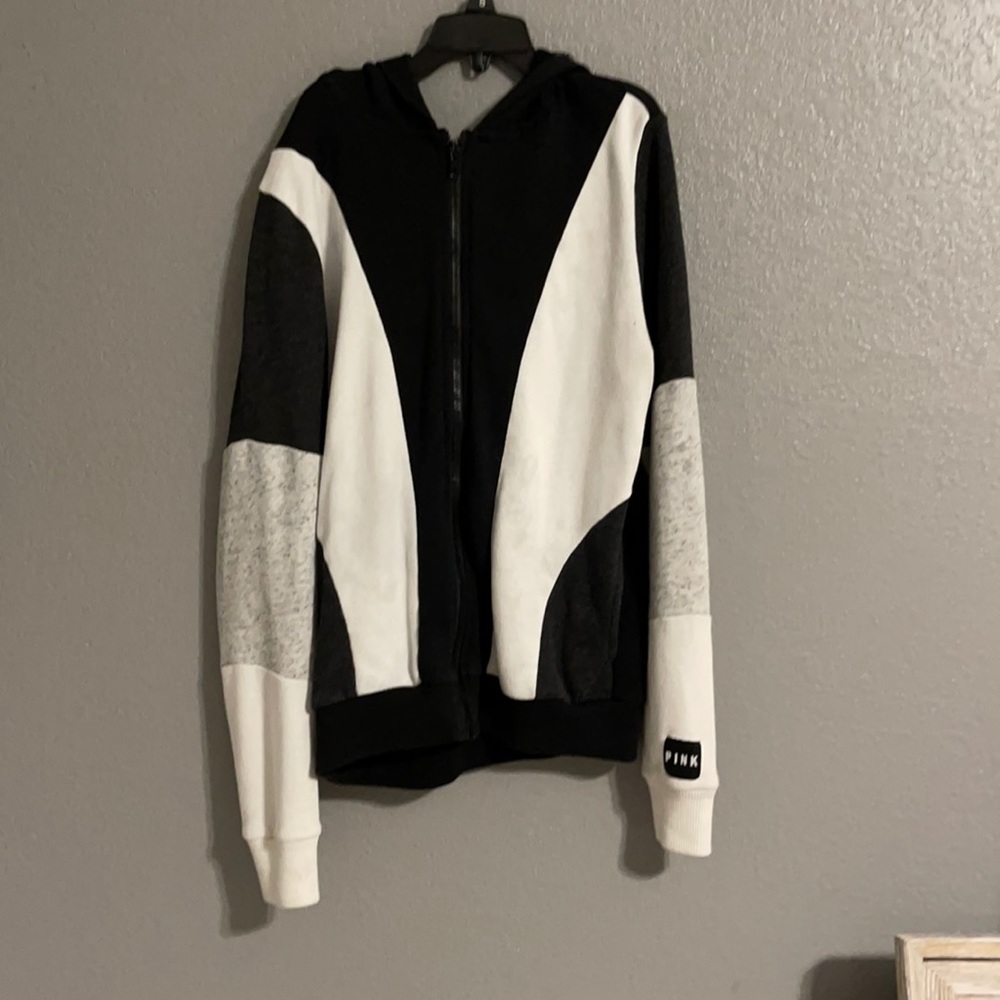 pink zip up jacket